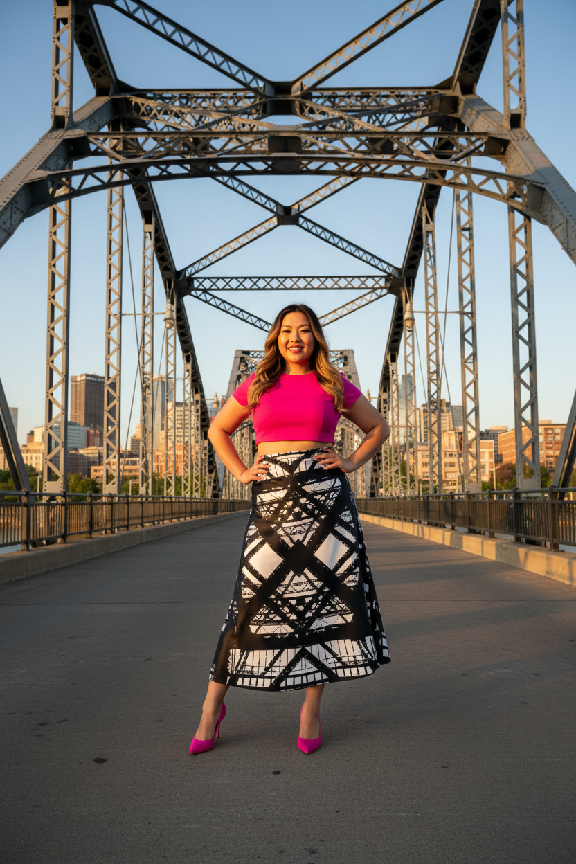 Hot Metal Midi Skirt – Hot Metal Bridge Pittsburgh
