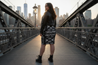 Hot Metal Pencil Skirt back view mockup
