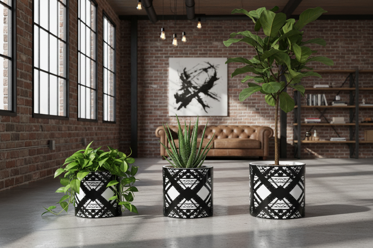 Hot Metal Plant Pot – Industrial Home All 3 Sizes
