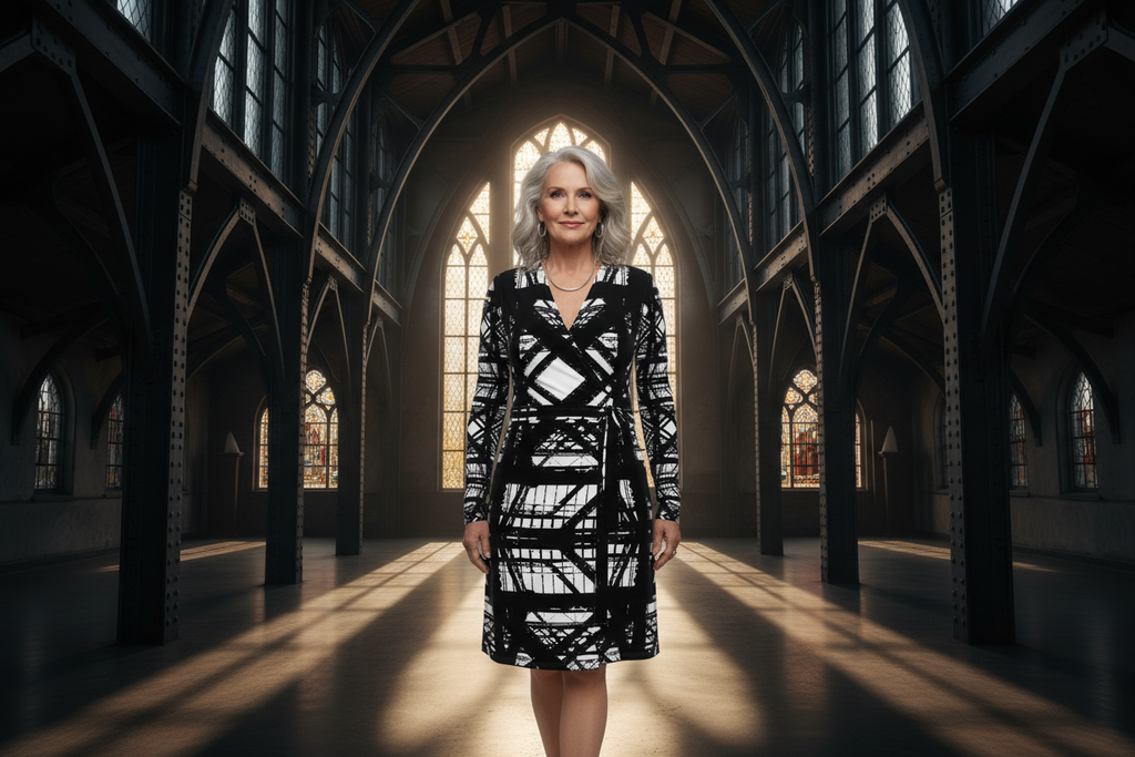 Hot Metal Wrap Dress