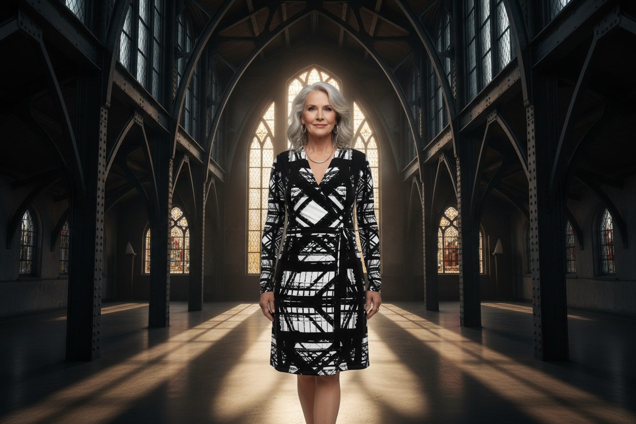 Hot Metal Wrap Dress