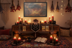 If You Burn Us We Will Rise Again – Wiccan Altar Boho Apartment