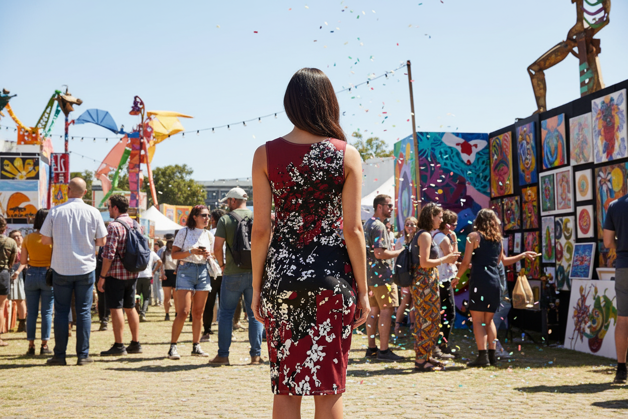 Mad Blossom Bodycon Dress