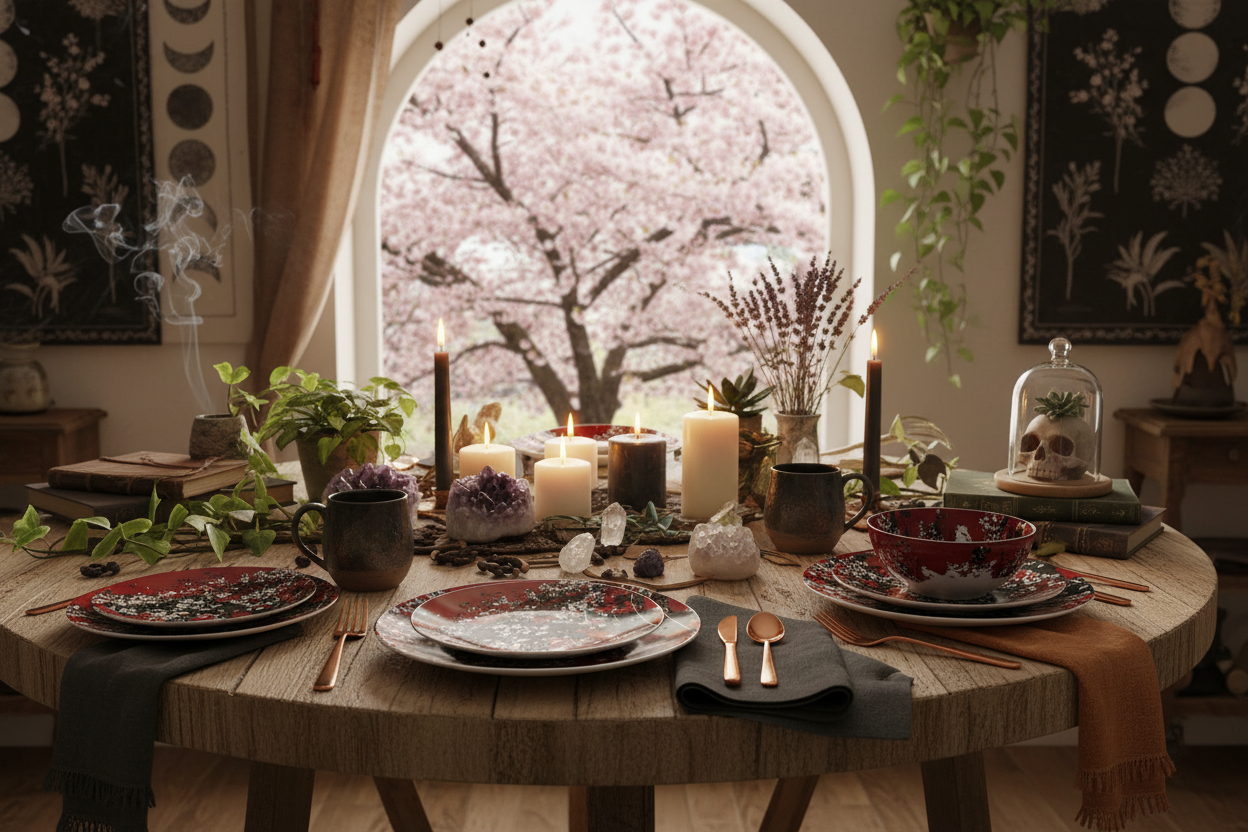 Mad Blossom Bone China Plates mockup