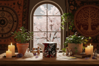 Mad Blossom Bone China Teapot mockup