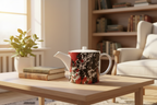 Mad Blossom Bone China Teapot mockup