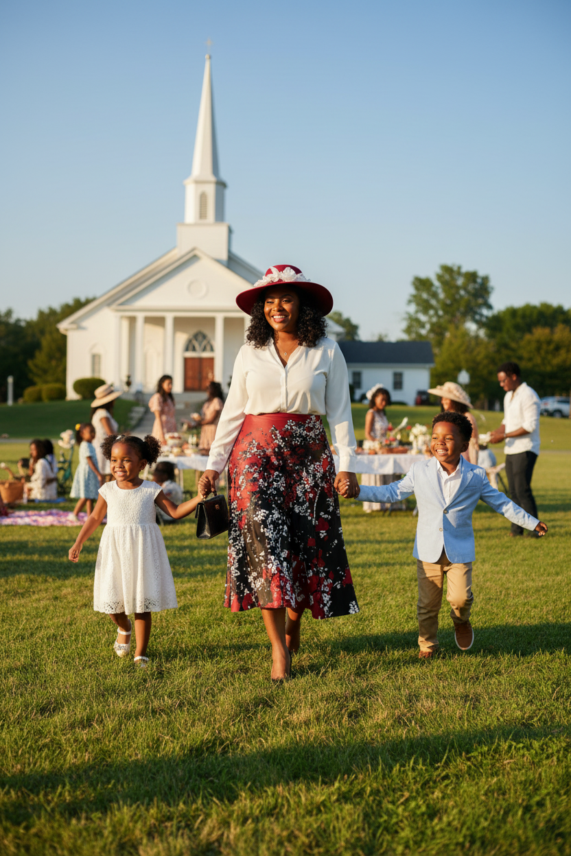 Mad Blossom Midi Skirt – Church Picnic
