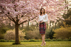 Mad Blossom Pencil Skirt lifestyle mockup