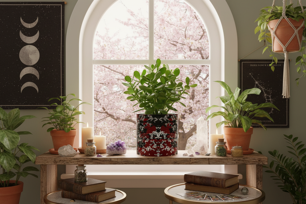 Mad Blossom Personalised Plant Pot mockup