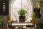 Mad Blossom Personalised Plant Pot mockup