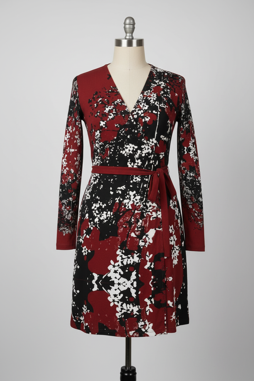 Mad Blossom Wrap Dress