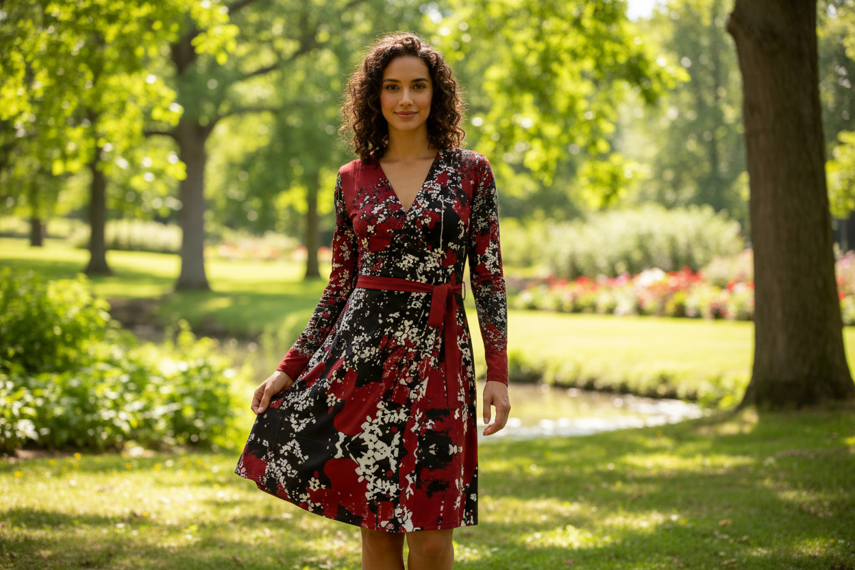 Mad Blossom Wrap Dress