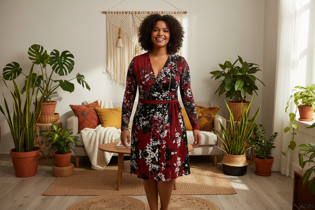 Mad Blossom Wrap Dress