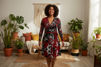 Mad Blossom Wrap Dress