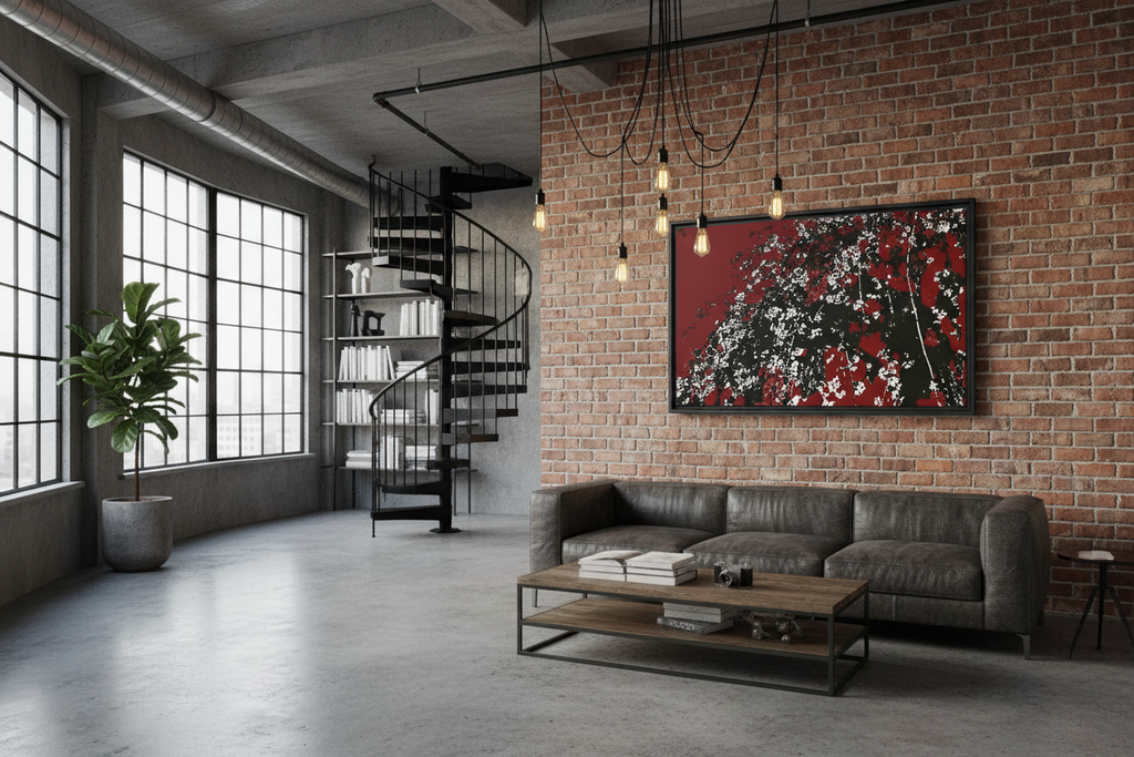 Mad Blossoms Canvas - Industrial Loft