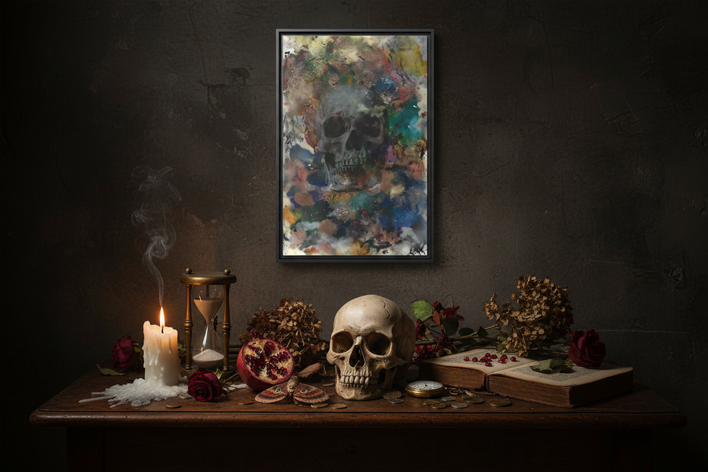 Memento Mori Canvas - Vanitas Still Life