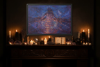 Midnight Sun Matte Canvas – Wiccan Altar Mantle