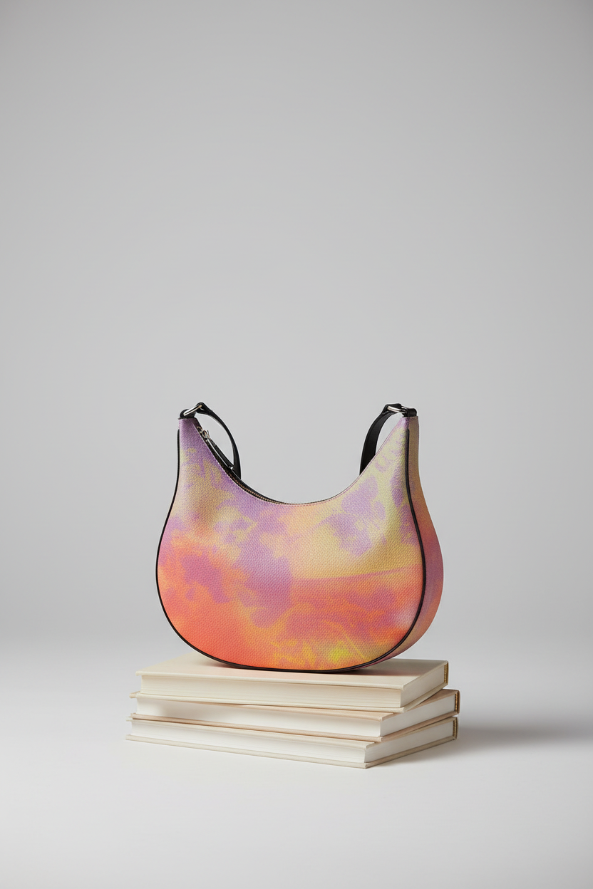 Neon Shade Curve Hobo Bag