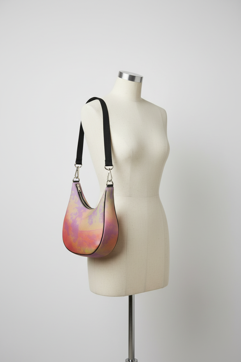 Neon Shade Curve Hobo Bag