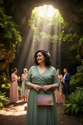 Neon Shade Flat Frame bag at grotto wedding