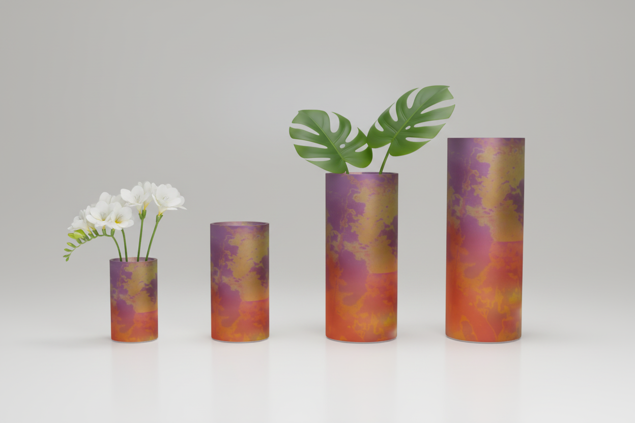 Neon Shade Glass Vase all sizes
