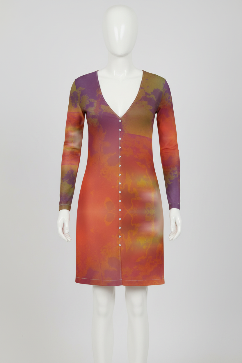 Neon Shade Ladies Cardigan short version on mannequin