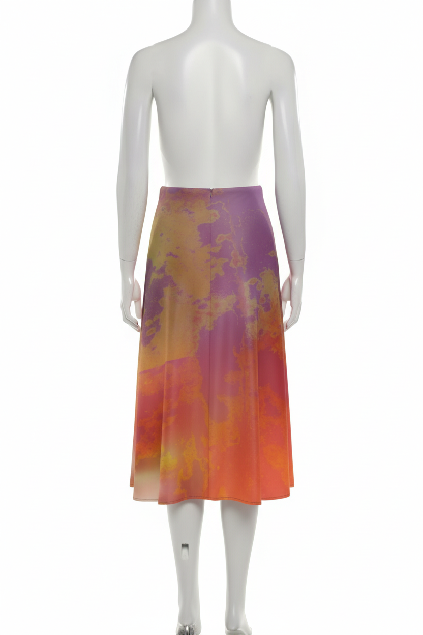 Neon Shade Midi Skirt – Back View