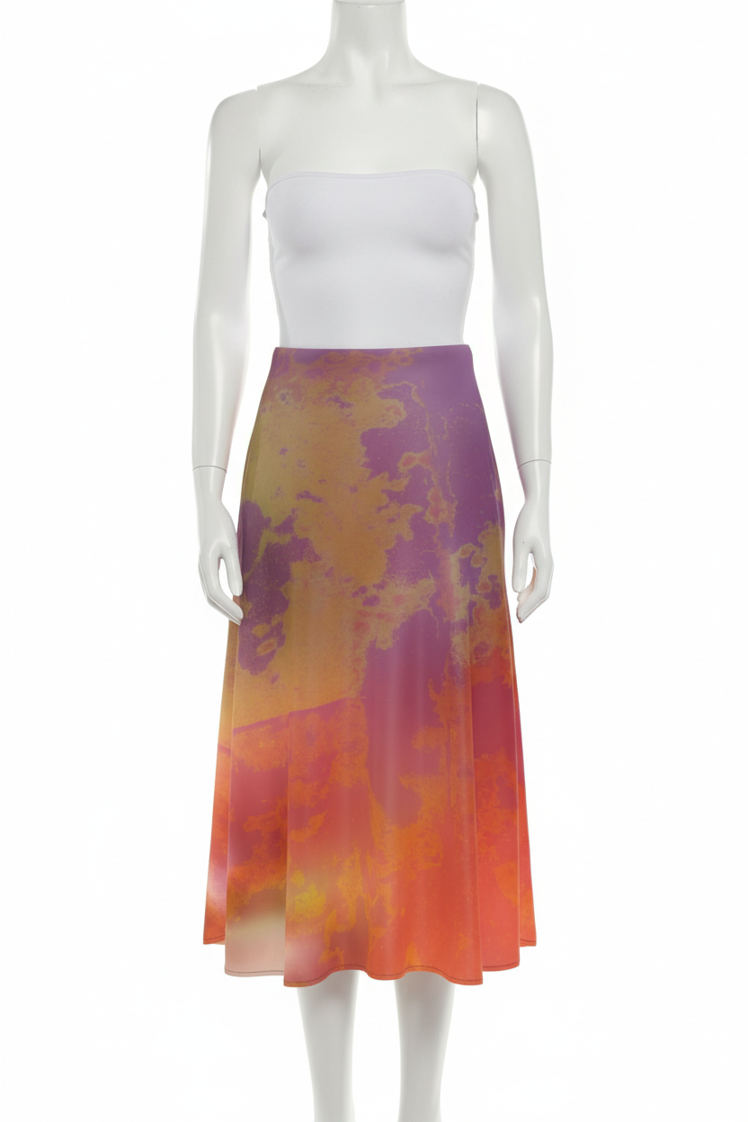 Neon Shade Midi Skirt Mannequin Mockup