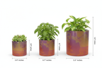 Neon Shade Plant Pot sizes with measurements