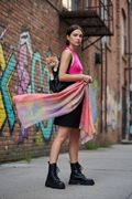 Neon Shade Scarf Wrap or Shawl