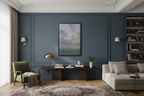 Nocturne Canvas - Dusky Blue Walls