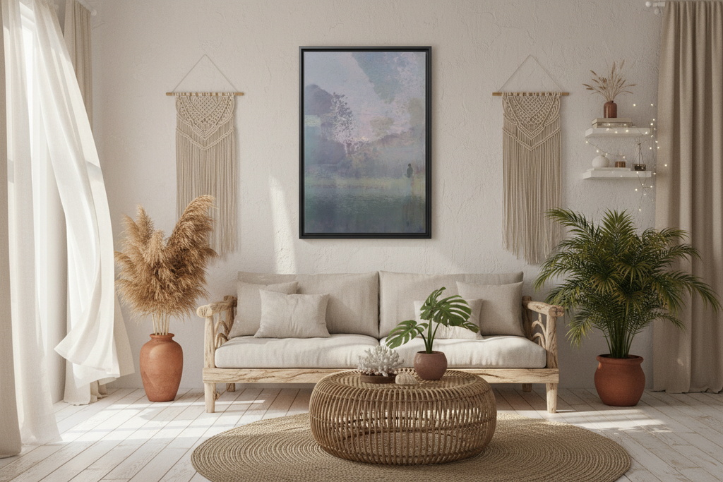 Nocturne Canvas in Beachy Boho Apartment