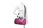 Pink Leaf Duffle Bag small size front reference mannequin mockup