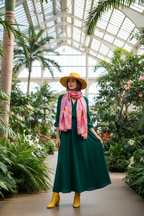 Pink Leaf Scarf at Phipps Conservatory