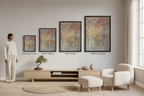 Prayer Walk Canvas - 4 Sizes in Japandi Apartment