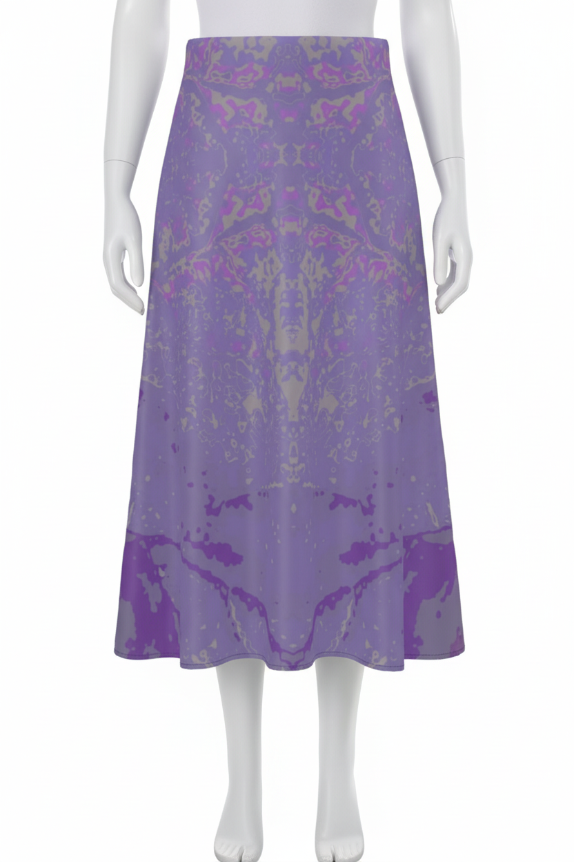 Purple Leaf Midi Skirt – Mannequin