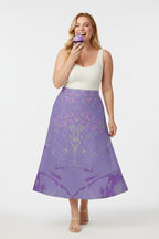 Purple Leaf Midi Skirt – Studio Cupcake
