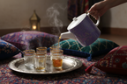 Purple Leaf Teapot Moroccan Tea Service