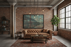 Urban River Rust Canvas - Industrial Loft