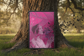 Vibrant Memory Canvas - Realistic Butterfly Swarm by Tree