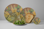 Wonderland China Plates All Sizes with Food Studio Mockup