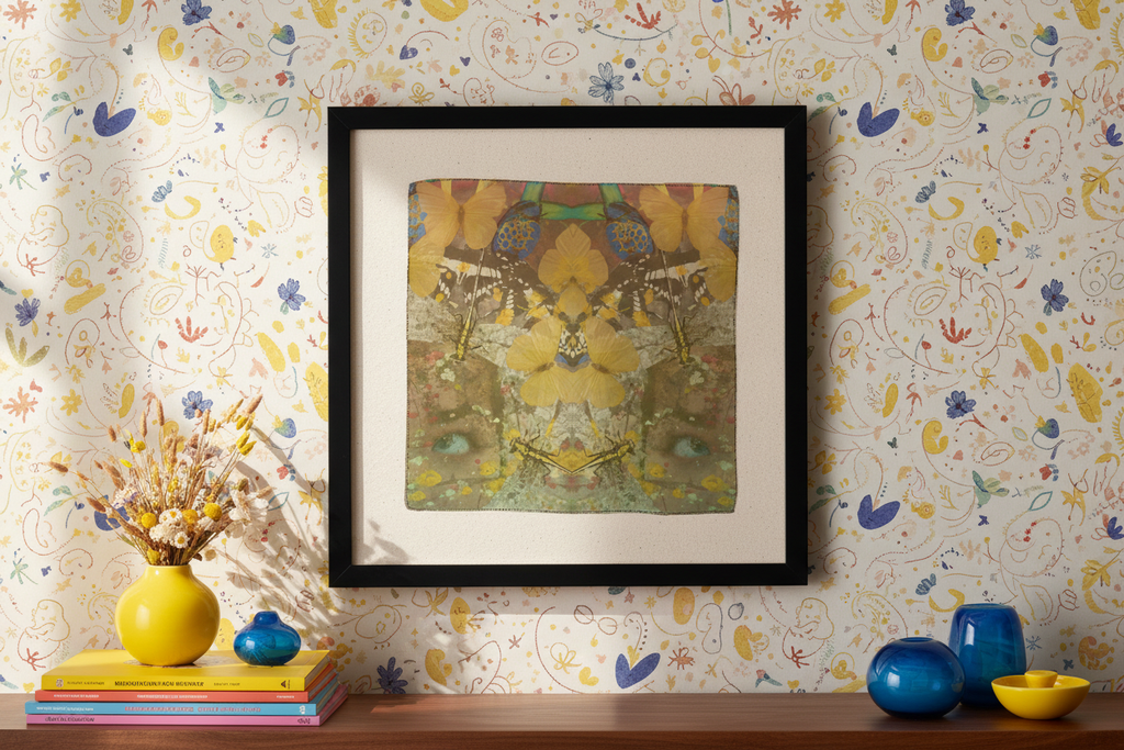 Wonderland Framed Silk Scarf
