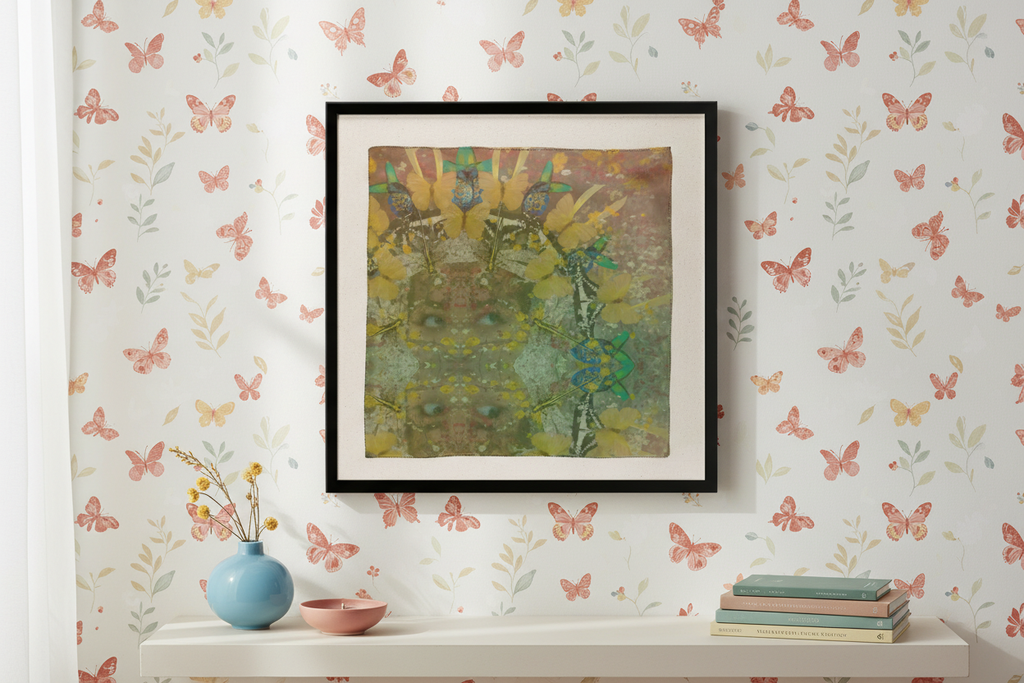 Wonderland Framed Silk Scarf