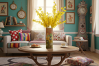 Wonderland Glass Vase lifestyle mockup