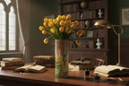 Wonderland Glass Vase lifestyle mockup