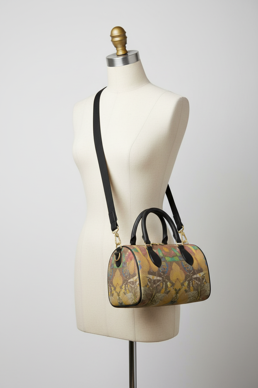 Wonderland Mini Denbigh Duffle Bag Mannequin Studio Mockup