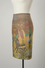 Wonderland Pencil Skirt Left Angle Mannequin Mockup