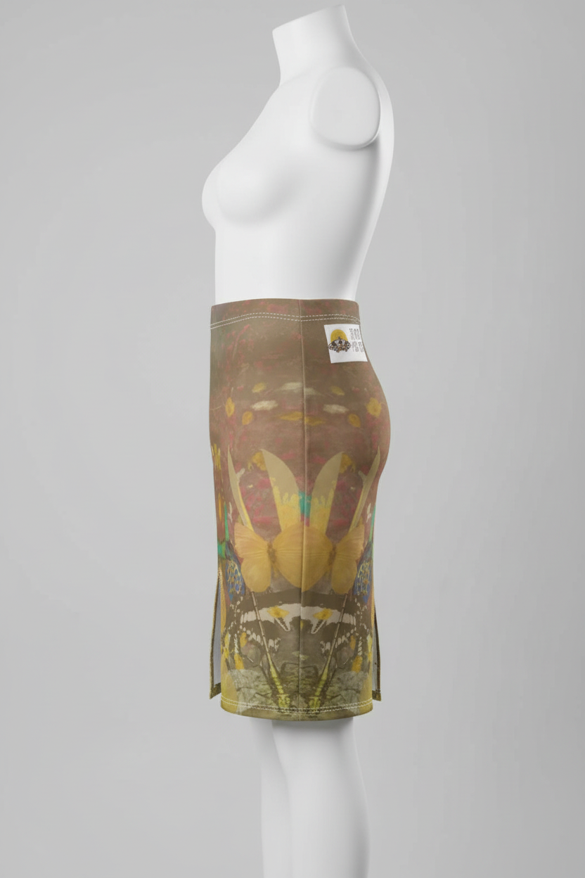 Wonderland Pencil Skirt Right Angle Mannequin Mockup